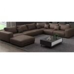 كنبة ركنة+باف-خشب زان-350×75سم-EH-10