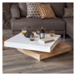 ترابيزة قهوة-كونتر-80×45سم-بيج وأبيض-HMK34