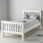 سرير أطفال-خشب-200×120سم-أبيض-M0182