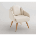 كرسي بذراعين -زان أحمر-60×85سم-E1D120