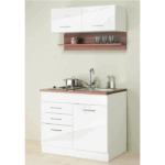 مطبخ-ام دي اف-100×80سم-بيج وأبيض-HMK49