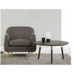 كرسي بذراعين -خشب زان روماني أحمر- 90×75سم – L.a66