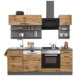 وحدة مطبخ-ام دي اف-بني فاتح و رمادي-RA-K43