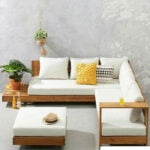 كنبة ركنة+باف-خشب-280×70سم-km10