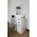 تسريحة -ام دي اف-170×120سم-أبيض-mk 55