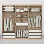 دولاب تخزين ملابس – ام دي اف – 180X180 سم – بيج – DR2