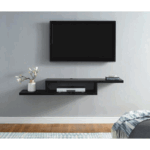 رف حائط-ام دي اف-135×20سم-أسود-HGF013-BK