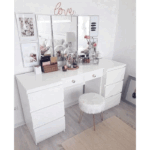 تسريحة-ام دي اف-180×140-ابيض-TD 75