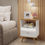 كومود -ام دي اف-40×60سم-أبيض و بيج-E1D38-645