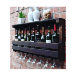 رف زجاجات -خشب-60×100سم-خشبي-KBB 100