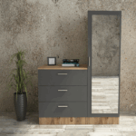 دولاب-إم دي إف-رمادي و بني-RA-D25