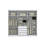 دولاب-ام دي اف- 230×240 cm- ابيض -C 1