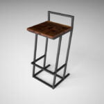 كرسي بار-معدن-40×95سم-HR-3