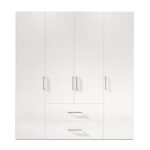 دولاب-ام دي اف اسباني-200×180-ابيض-DR8O