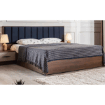 سرير+كومود-خشب طبيعي -أزرق-180*125سم-45*50سم-WS135